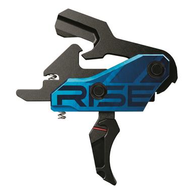 RISE Armament Blitz Defense G2 Slide-and-Snap Trigger, AR-15/AR-10/AR9, Curved Blade, Black Base