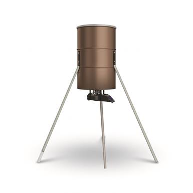 Boss Buck 350-lb. Tripod Feeder with Sunslinger Spinner Kit