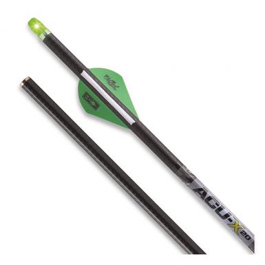 Lighted ACU-X 20 Premium Carbon Arrows For Rail-Less Forward Draw Crossbows, 3 Pack