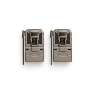 REVEAL by Tactacam Pro 4.0 Solar Cellular Trail Camera, 2 Pack