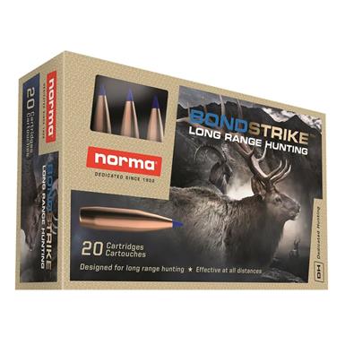 Norma Bondstrike, 7mm Remington Magnum, Bonded Polymer Tip, 165 Grain, 20 Rounds