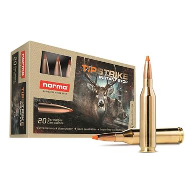 Norma Tipstrike, .243 Winchester, Polymer Tip, 76 Grain, 20 Rounds
