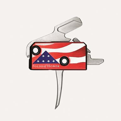 RISE Armament Patriot High-Performance Trigger, AR-15/AR-10, Anti-Walk Pins, Straight Blade