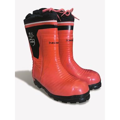 Italian Military Surplus Dunlop Rubber Logger Boots with Steel Toe, New