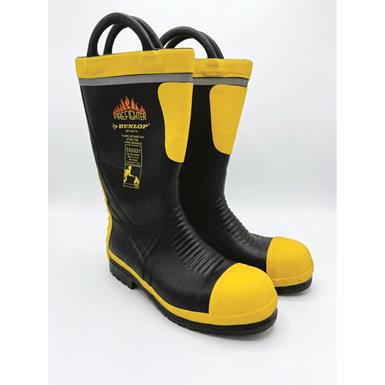 Italian Military Surplus Dunlop Fireman's Safety Boots with Steel Toe, New
