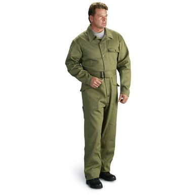 U.S. Military WWII HBT Engineers Coveralls, Reproduction