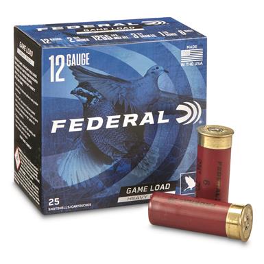 Federal Game-Shok Heavy Field Load, 12 Gauge, 2 3/4", 1 1/8 oz., 25 Rounds