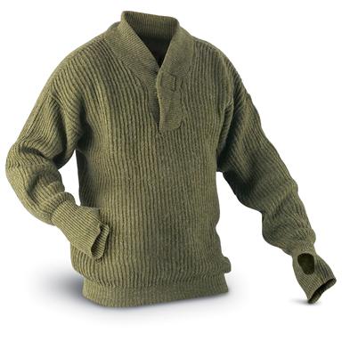 Used Norwegian Military Surplus Wool Sweater - 87766, Military Sweaters ...