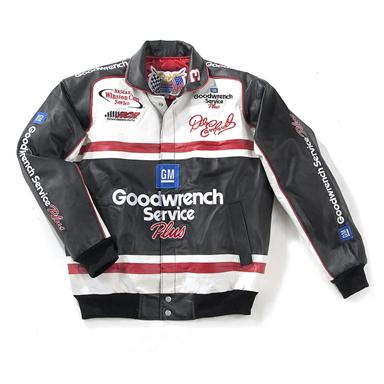 Officially Licensed Nascar® Dale Earnhardt Sr. Leather Jacket, Black 