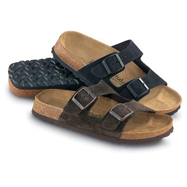 black betula flip flops