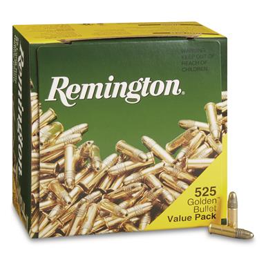Remington Golden Bullet, .22LR, Lead Round Nose Hollow Point, 36 Grain 525 Rounds