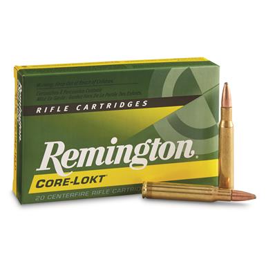 Remington CORE-LOKT, .30-06 Springfield, SP, 180 Grain, 20 Rounds