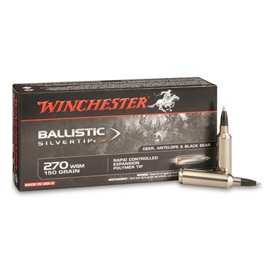 Winchester Supreme Ballistic Silvertip, .270 Winchester Short Magnum, BST, 150 Grain, 20 Rounds