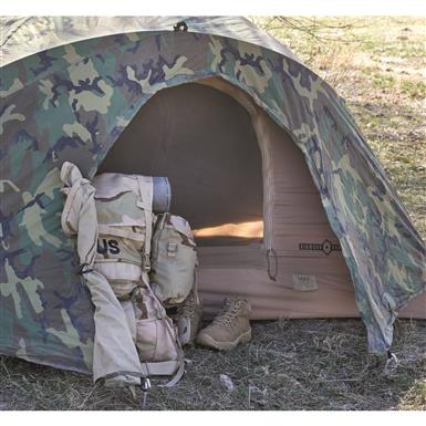 U.S. Military Surplus USMC Combat 2 Man Tent, Used