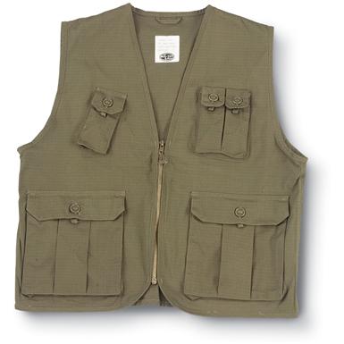 Mil-Tec® Reproduction U.S. Jungle Vest, O.D. - 98466, at Sportsman's Guide