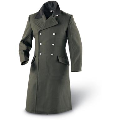 Used East German Gaberdine Wool-blend Overcoat, O.D. - 98494, at ...