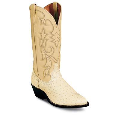 ostrich print boots