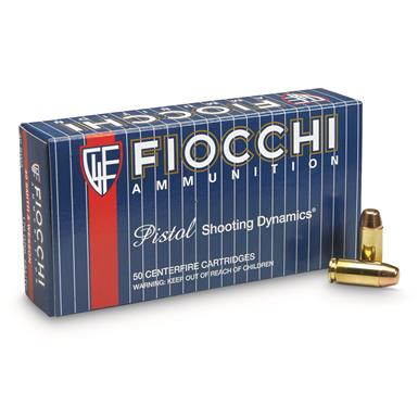 Fiocchi, .40 Smith & Wesson, 170 Grain, FMJ-TC, 1,000 Rounds