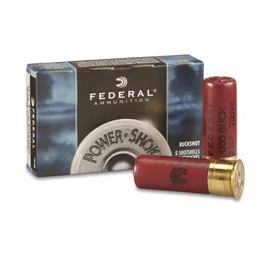 Federal Classic, 12 Gauge, 2 3/4" 8 Pellets 000 Buck Buckshot, 5 Rounds