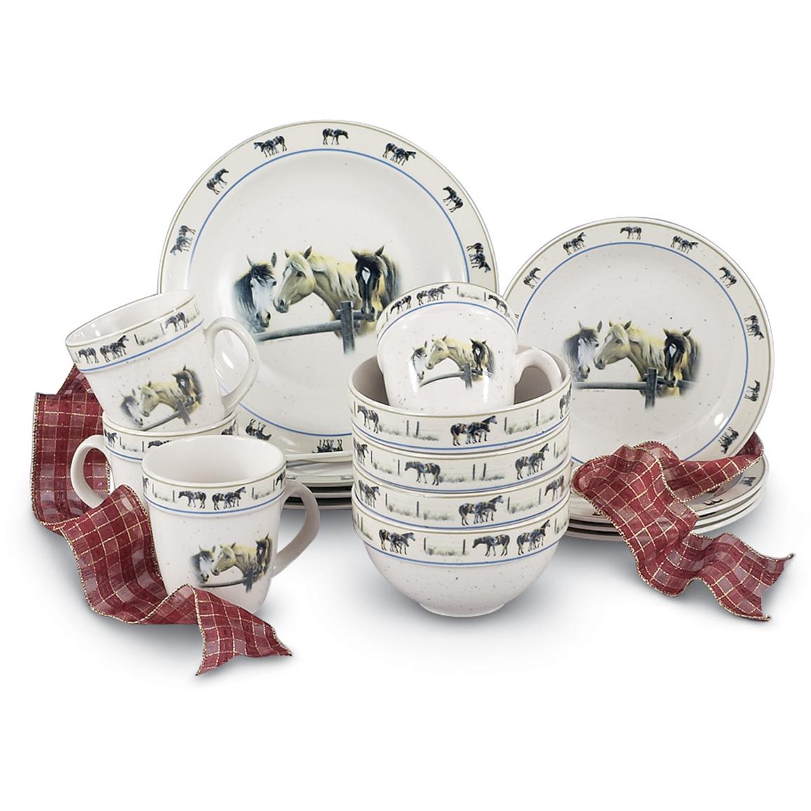 16Pc. Dinnerware Set 64, Drinkware & Flatware at Sportsman's Guide