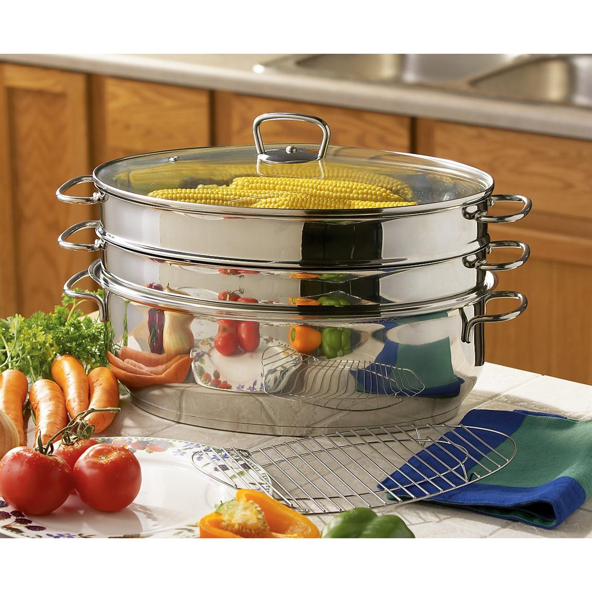 Precise Heat™ Multi Roaster / Steamer 77, Cookware at Sportsman's Guide