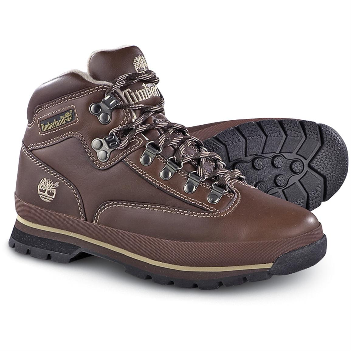 Men's Timberland® Euro Hikers, Brown - 100646, Hiking Boots & Shoes at ...