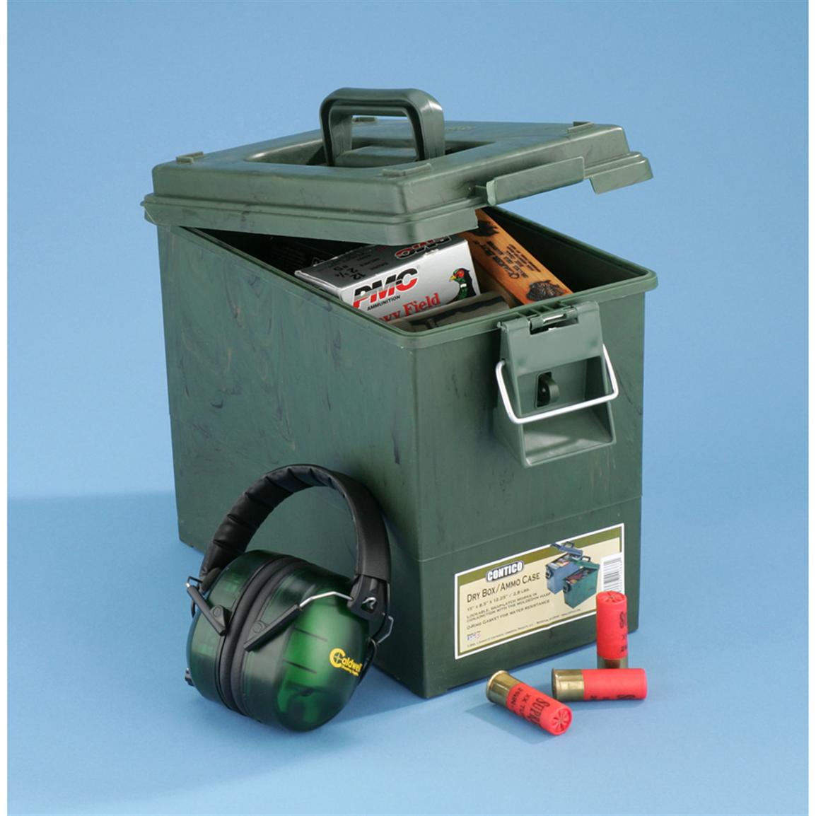 Contico® Dry Box / Ammo Box, Green Finish 101926, Shooting