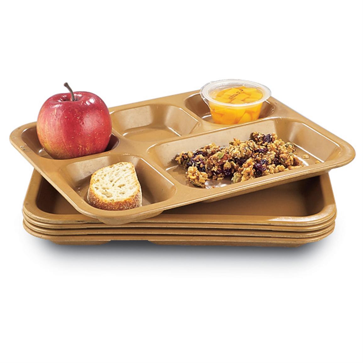 5 Militaryissue Food Trays 102379, at Sportsman's Guide