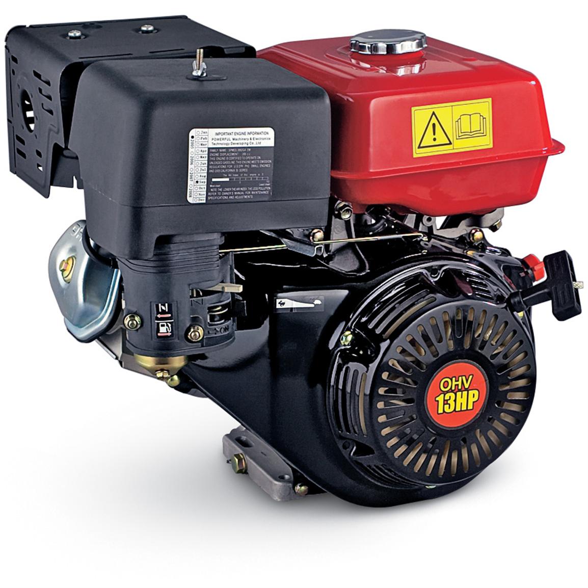 LIFAN 9 hp Gas Engine with Horizontal Shaft Electric and Recoil Start