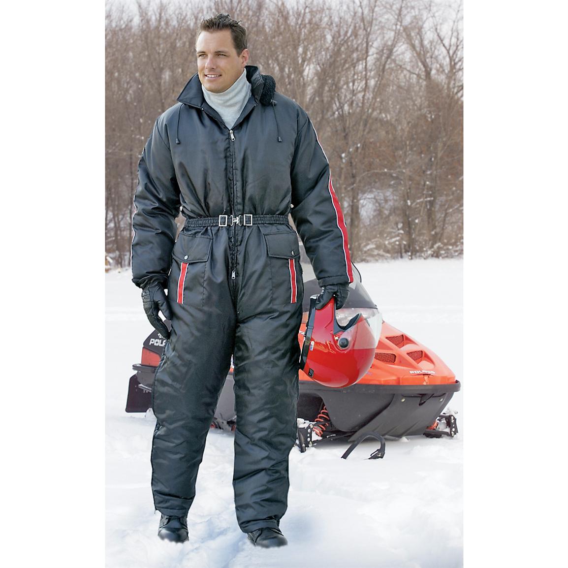 Guide Gear® 1 - Pc. Snowsuit, Black / Red - 102777, Overalls ...