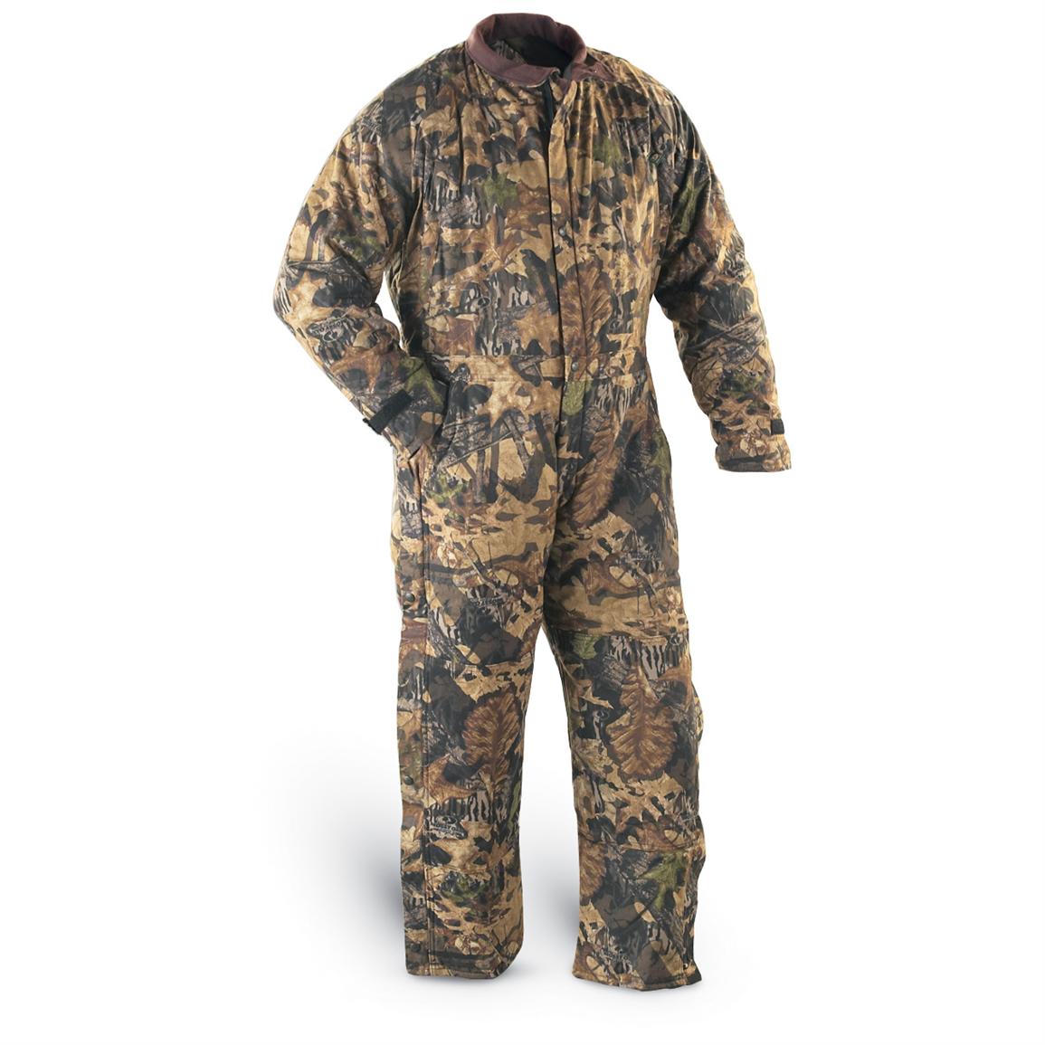 Mossy Oak Forest Floor Full Draw Coveralls 102972 Camo