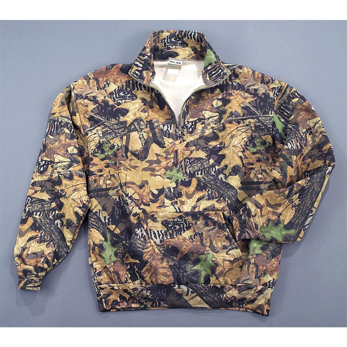 Jerzees Outdoors® 1/4 - Zip Camo Pullover - 102978, Camo & Shooting ...