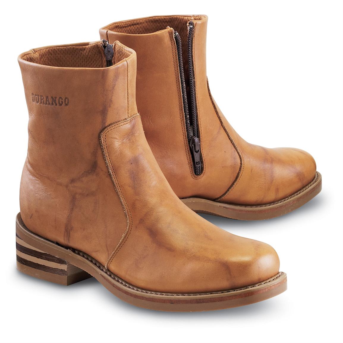 Men's Durango Boot® Hideout Side-zip Boots, Rust - 103441, Cowboy ...