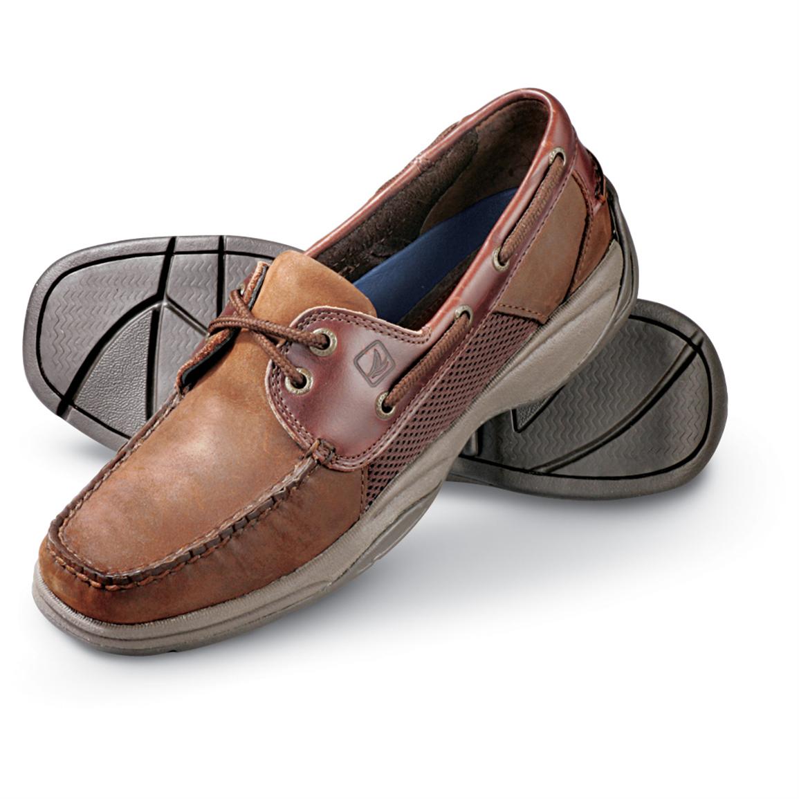 Men's Sperry® Top-Sider® Intrepid Mocs, Brown - 103574, Casual Shoes at ...