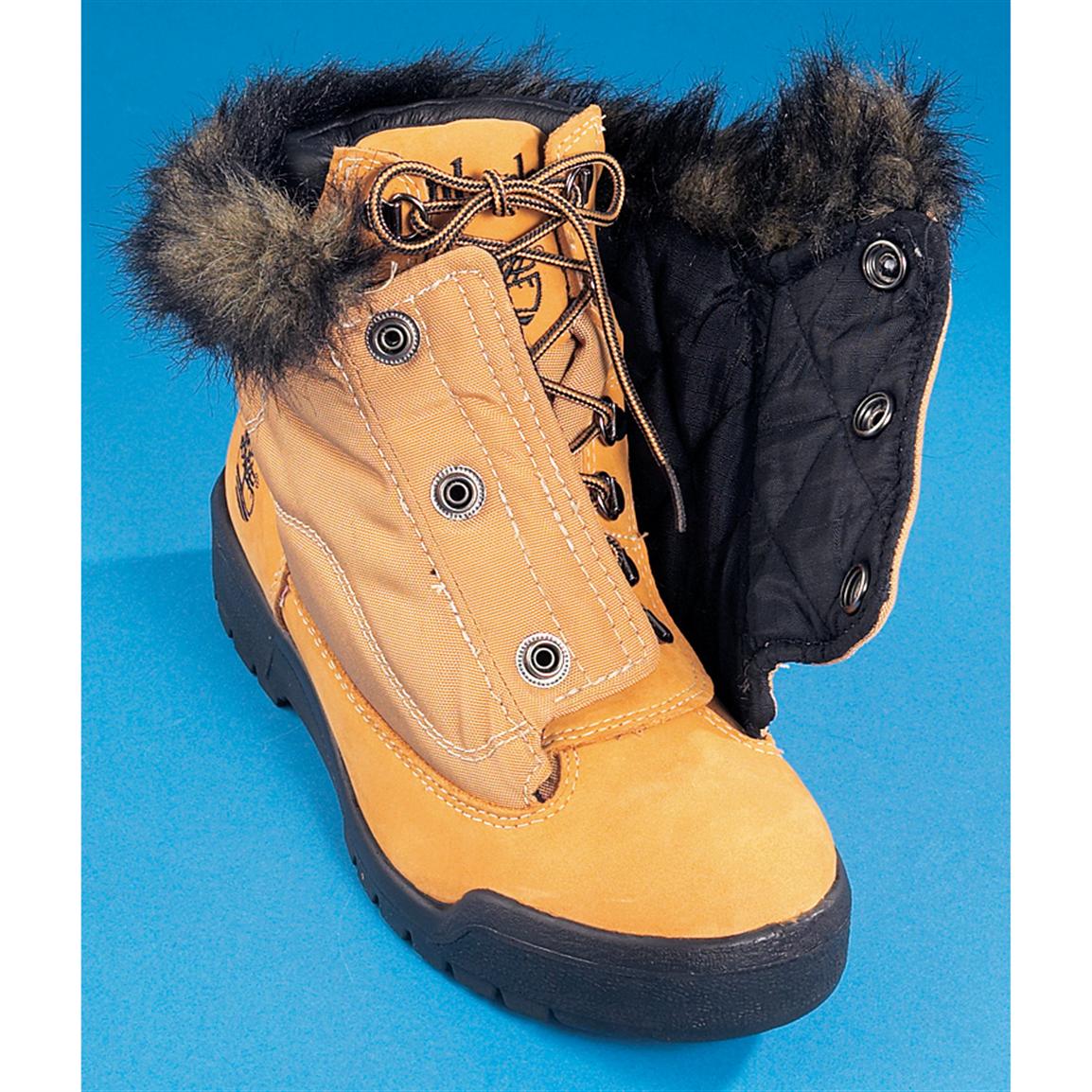 tan timberland field boots