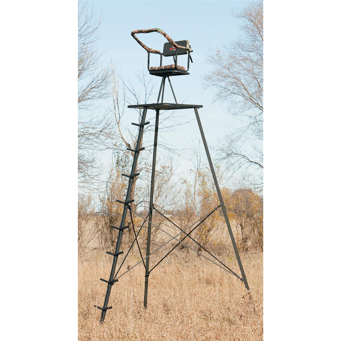 The Pinnacle™ 14' Tripod Stand by Big Game® - 103794, Ladder Tree ...