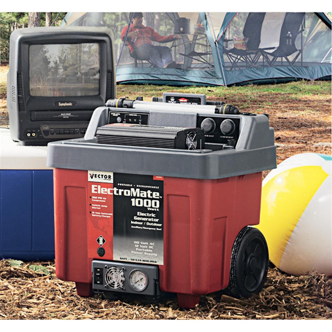 Vector® Electromate 1,000W Rechargeable Generator - 104002, Portable ...