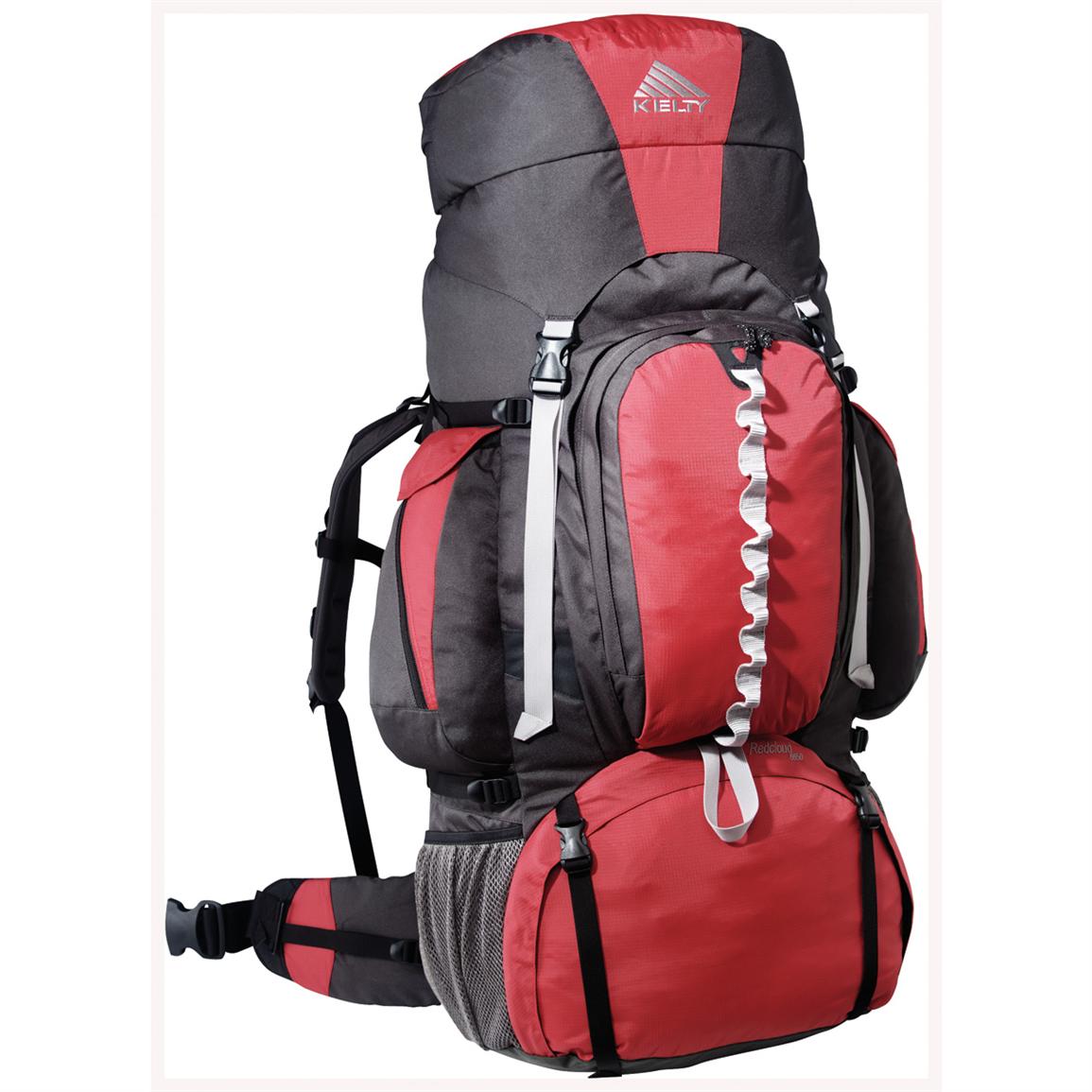 Kelty® Red Cloud 6650 Internal Frame Backpack, Red / Charcoal - 119241 ...
