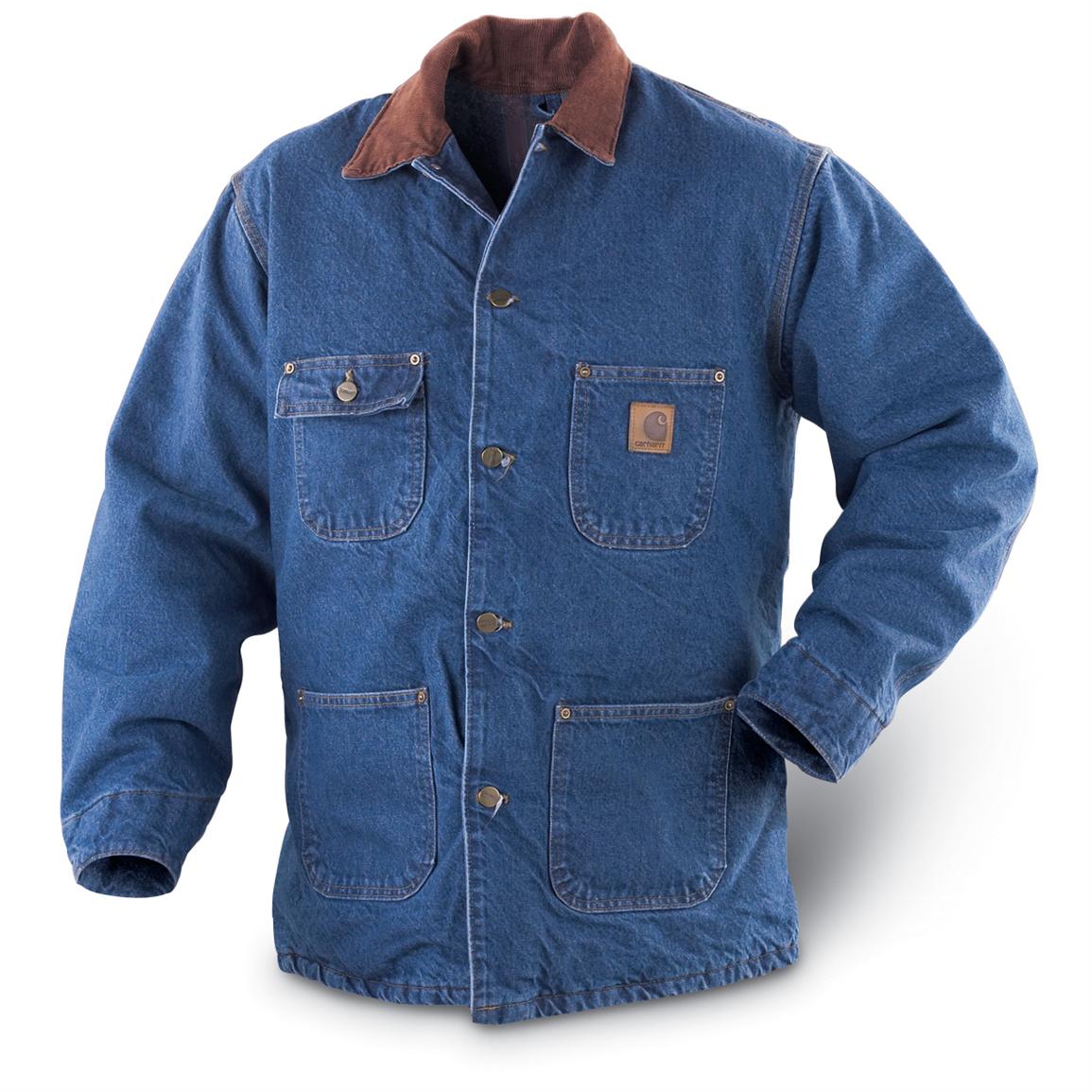 Carhartt® Denim Barn Coat Stonewashed 104162 Insulated Jackets