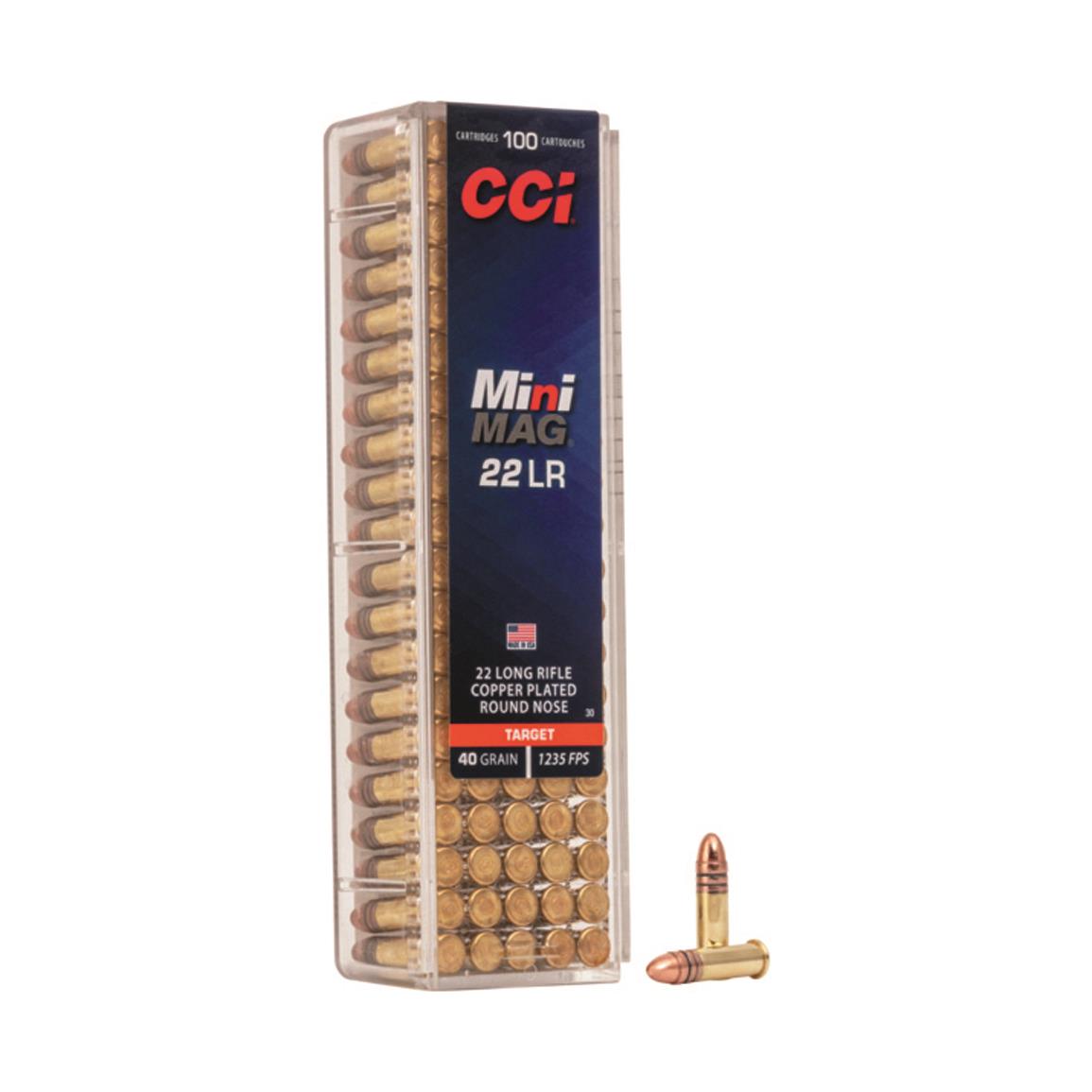 CCI Mini-Mag High-Velocity, .22LR, CPRN, 40 Grain, 100 Rounds