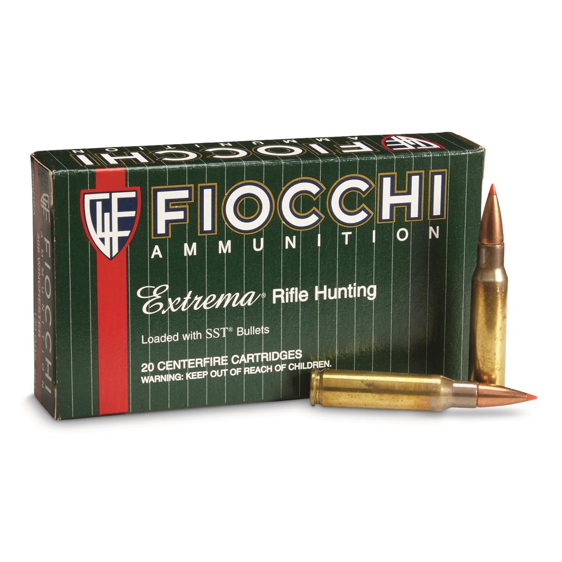 Fiocchi, Extrema, .308 Winchester, SST, 150 Grain, 20 Rounds