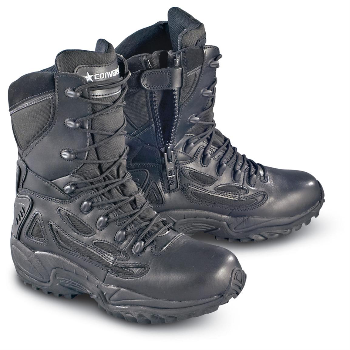 Men's Converse® Waterproof Side - zip Duty Boots, Black - 105933 ...