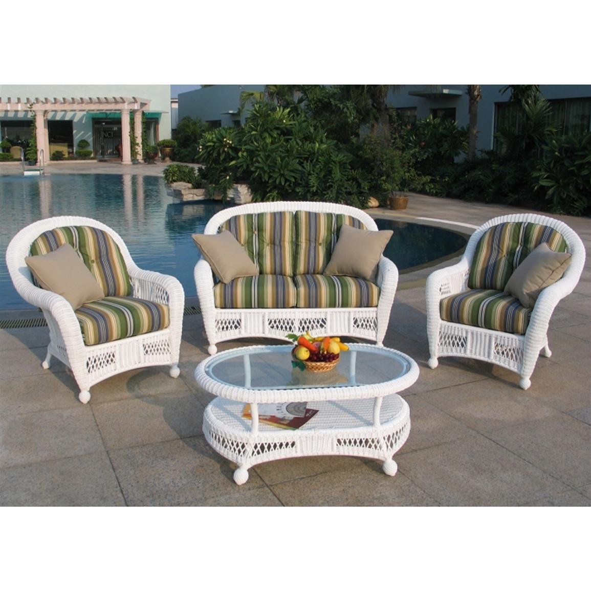 Chicago Wicker® Montego 4 - Pc. Wicker Patio Furniture Collection