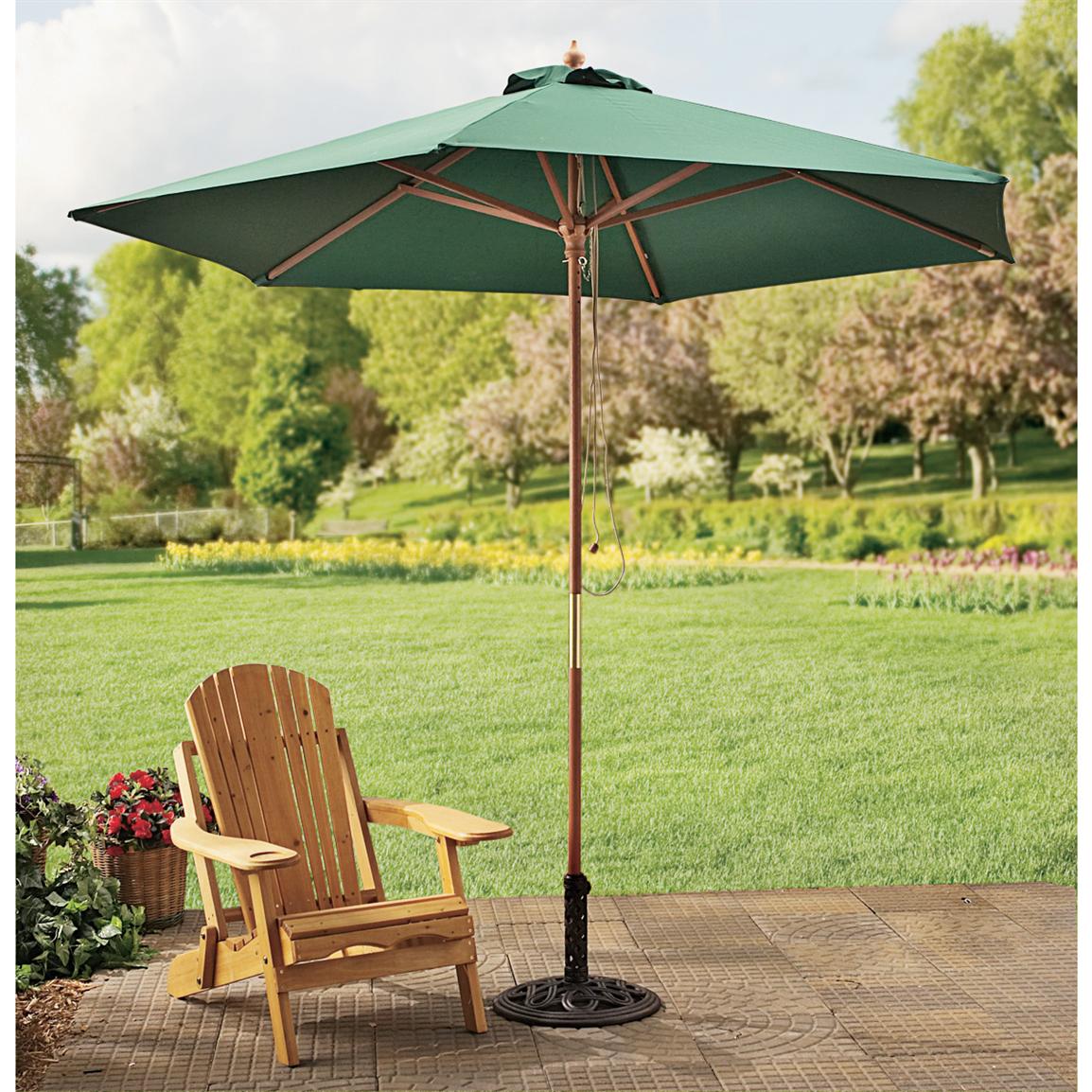 9' Market Umbrella - 108191, Patio Furniture at Sportsman's Guide