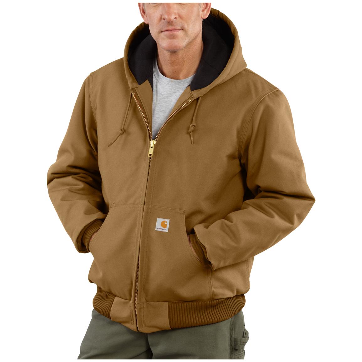 Carhartt® Quilted Flannel Lined Duck Active Jacket - 108319, Insulated ...