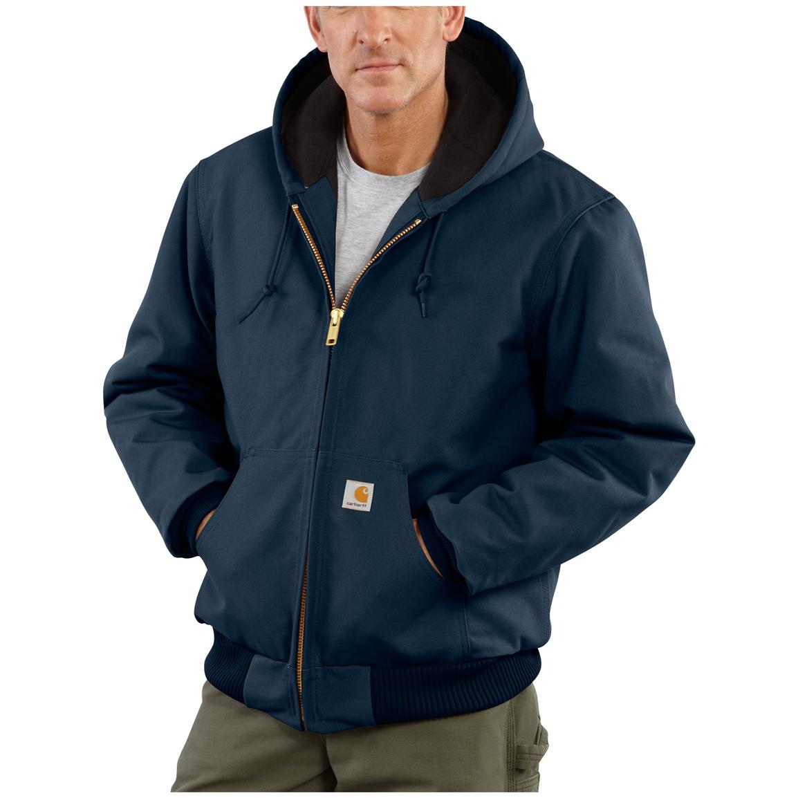 Carhartt Quilted Flannel Lined Duck Active Jacket - 108319, Insulated Jackets & Coats at