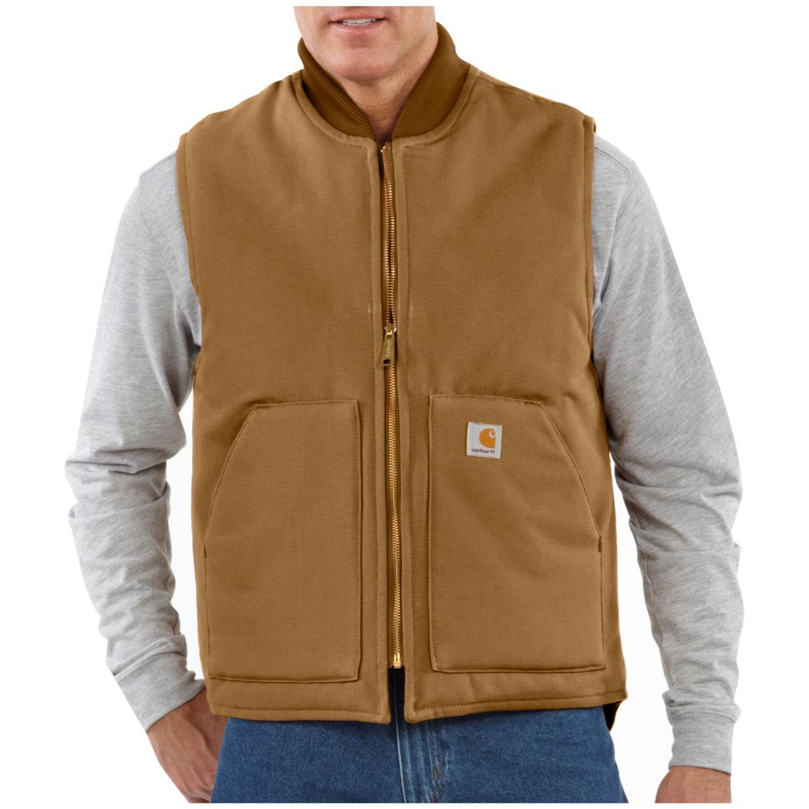 Carhartt® Arctic Quilt Lined Duck Vest - 108355, Vests at Sportsman's Guide