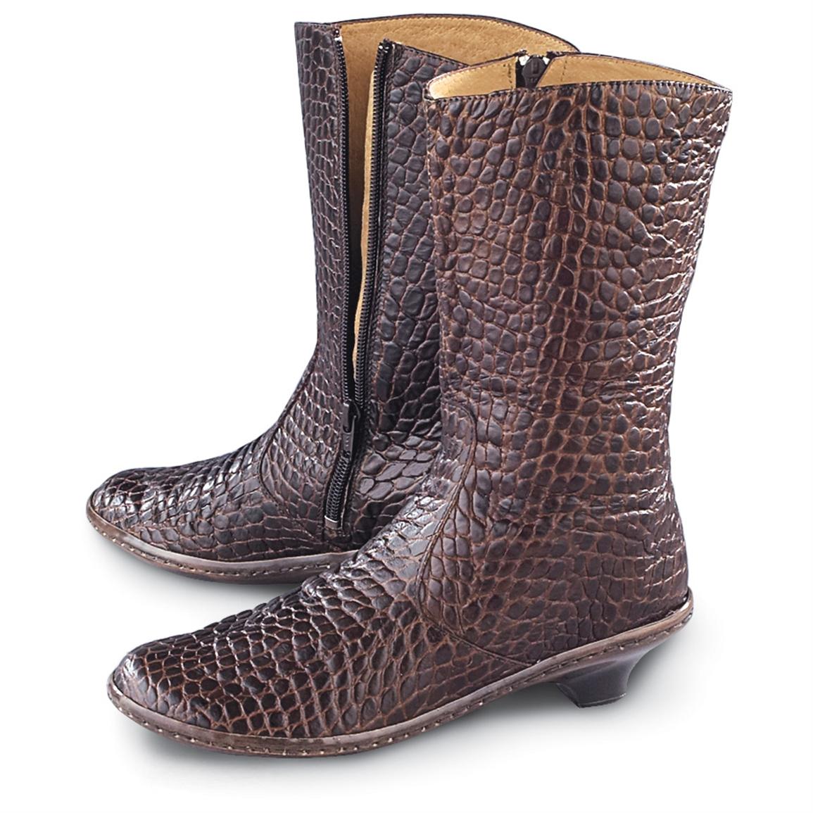 crocodile print shoes