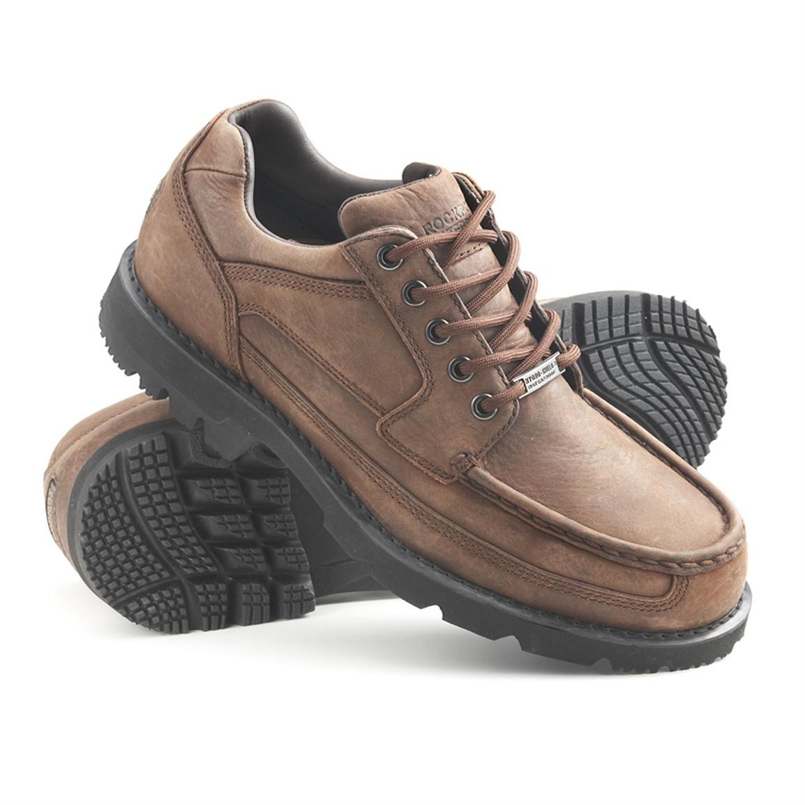 Men's Rockport® Sakima Waterproof Shoes, Mocha Nubuck - 108580, Casual ...