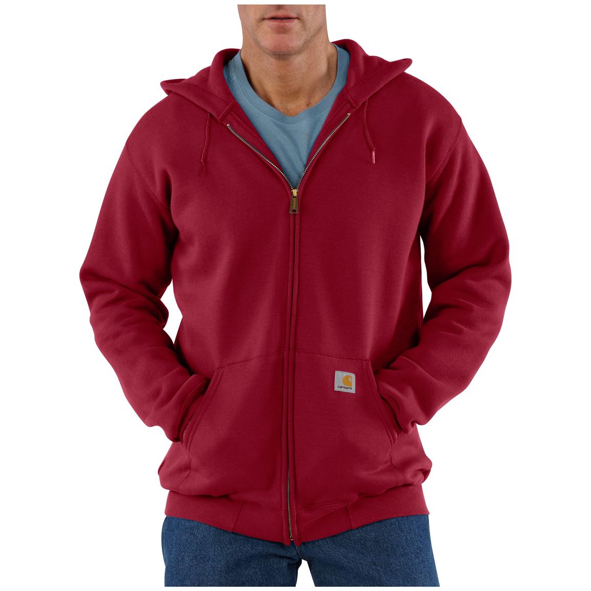 Carhartt Midweight Hooded Zip-Front Sweatshirt - 108620, Sweatshirts & Hoodies at Sportsman&#39;s Guide